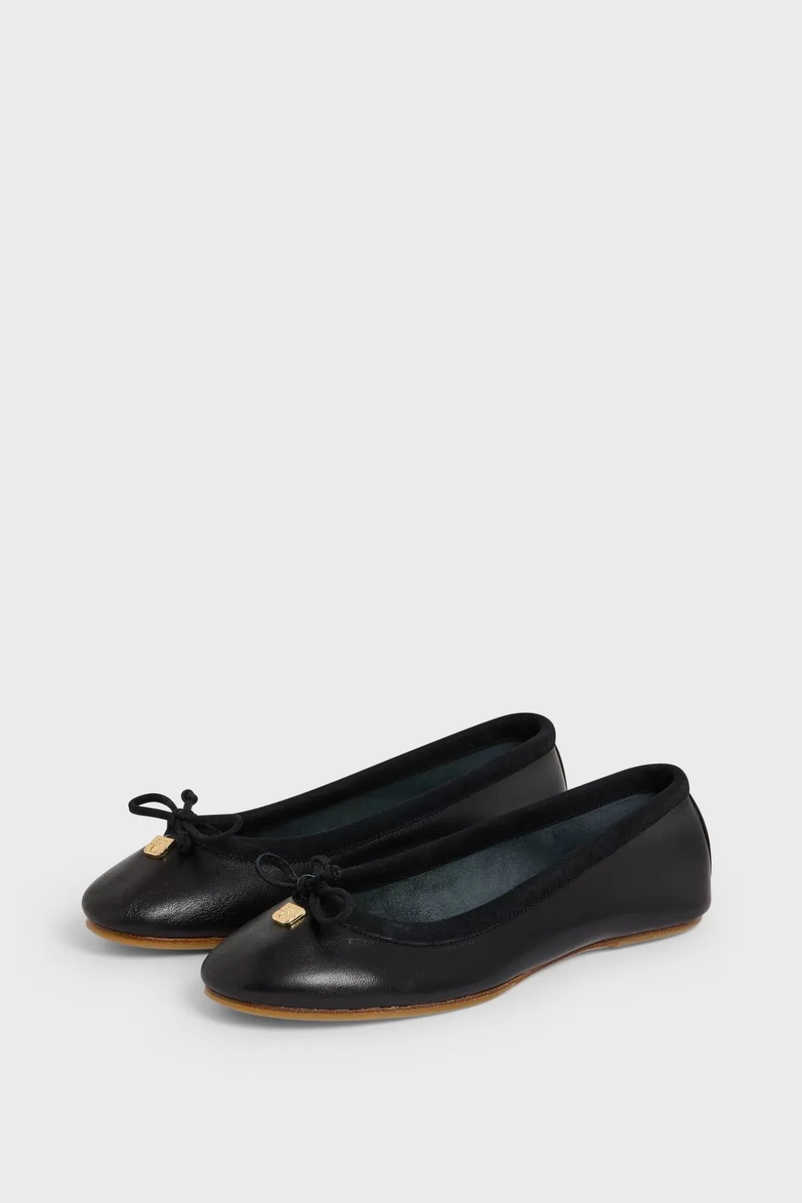 Gerard Darel Ballerines En Cuir Noir - Mia Clearance