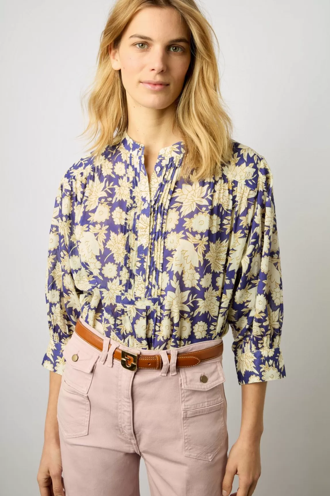 Gerard Darel Blouse En Voile De Coton Lipstick - Adrianna New