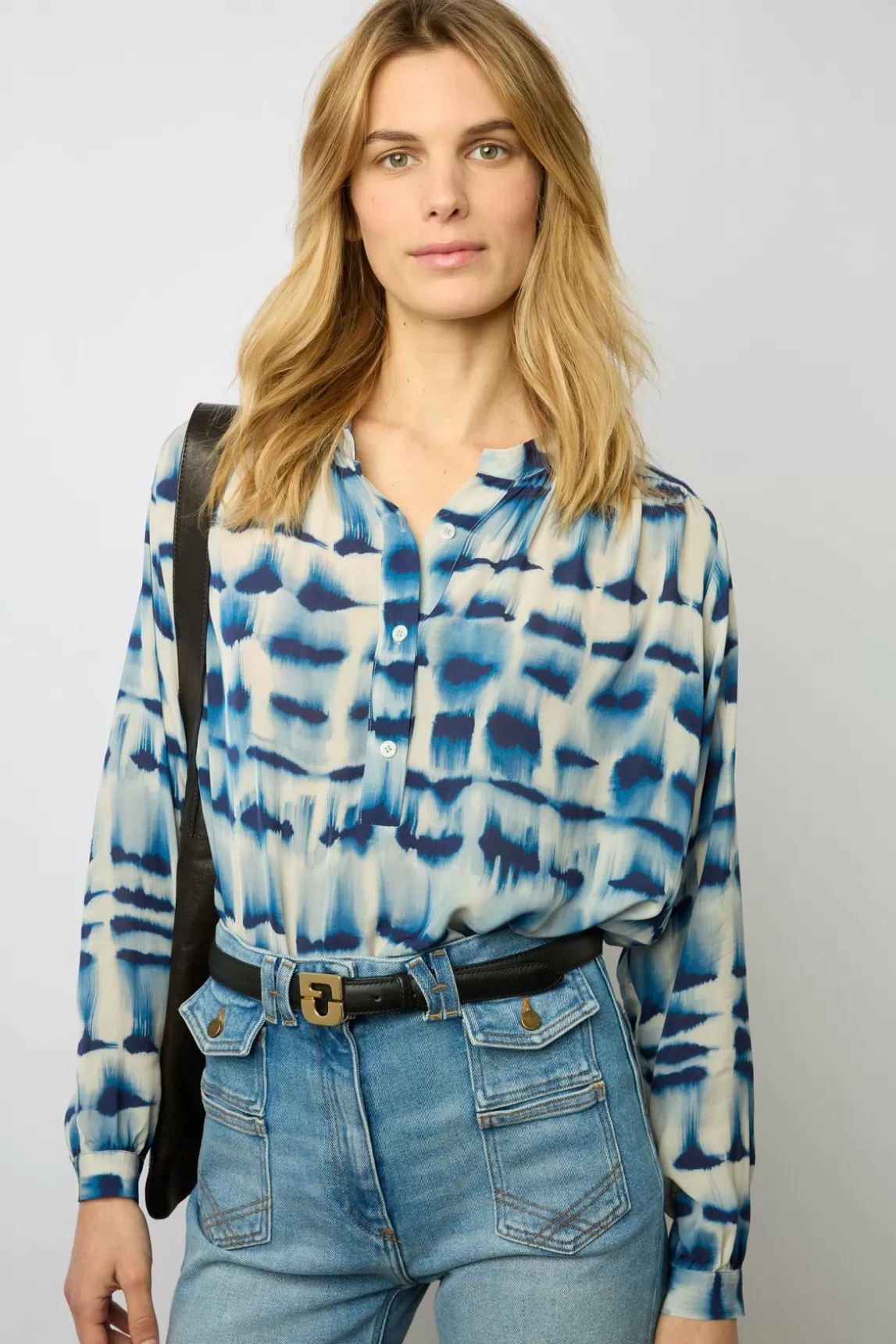 Gerard Darel Blouse Tie And Dye Encre - Ambre Best Sale