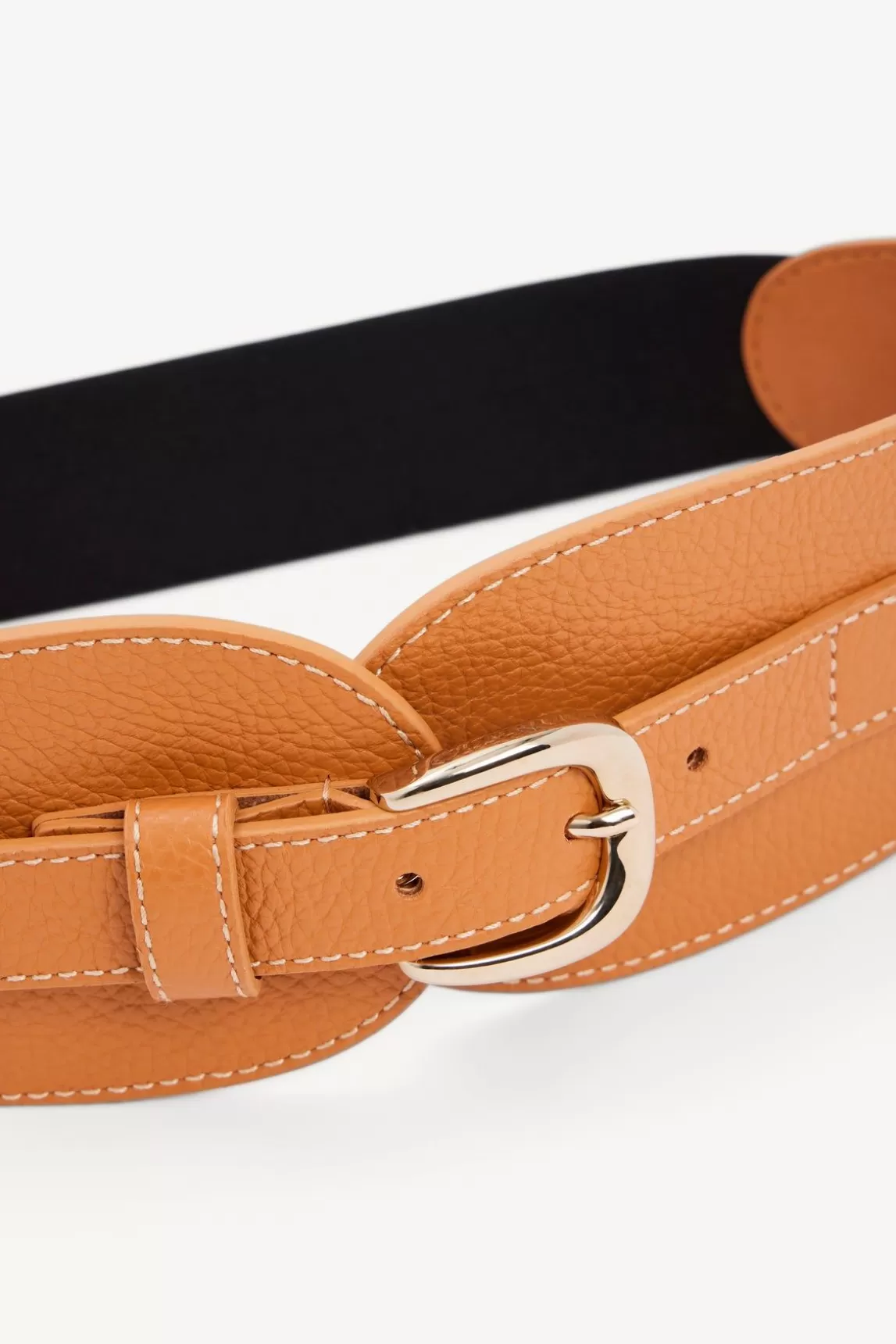 Gerard Darel Ceinture En Cuir Graine Camel - Olympe Best