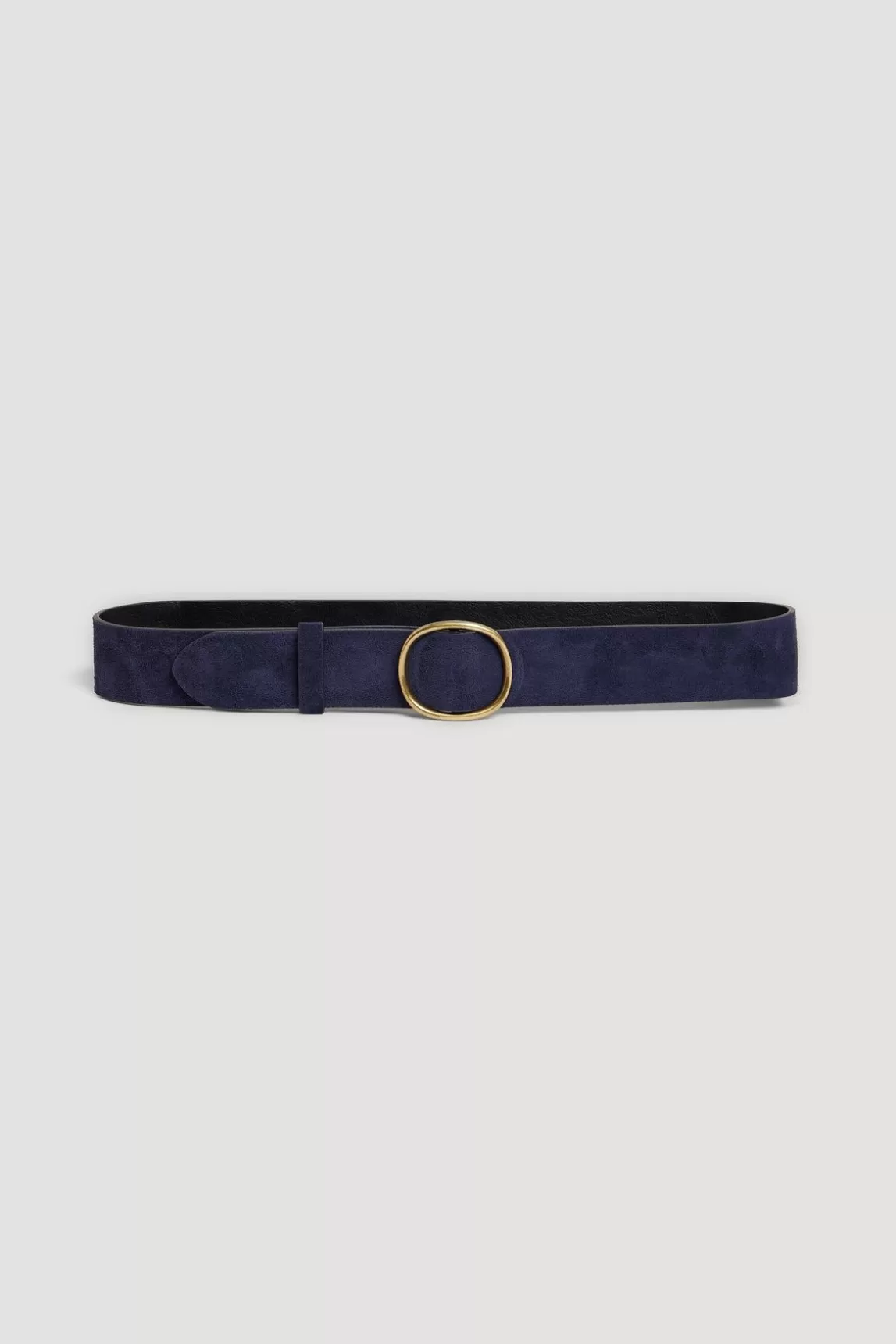 Gerard Darel Ceinture En Cuir Velours Marine - Paloma Cheap