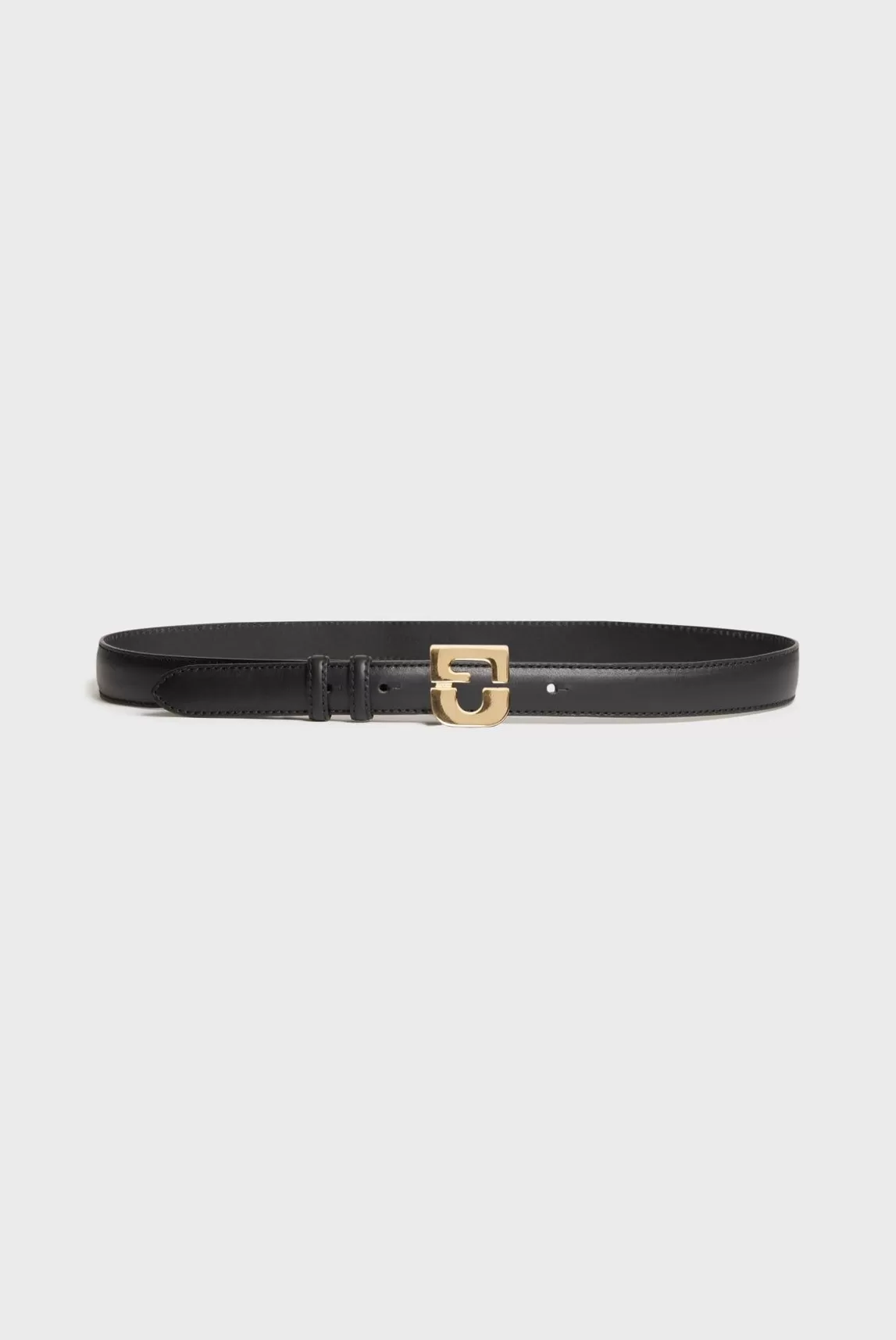 Gerard Darel Ceinture Signature En Cuir Noir - Lelauren Flash Sale