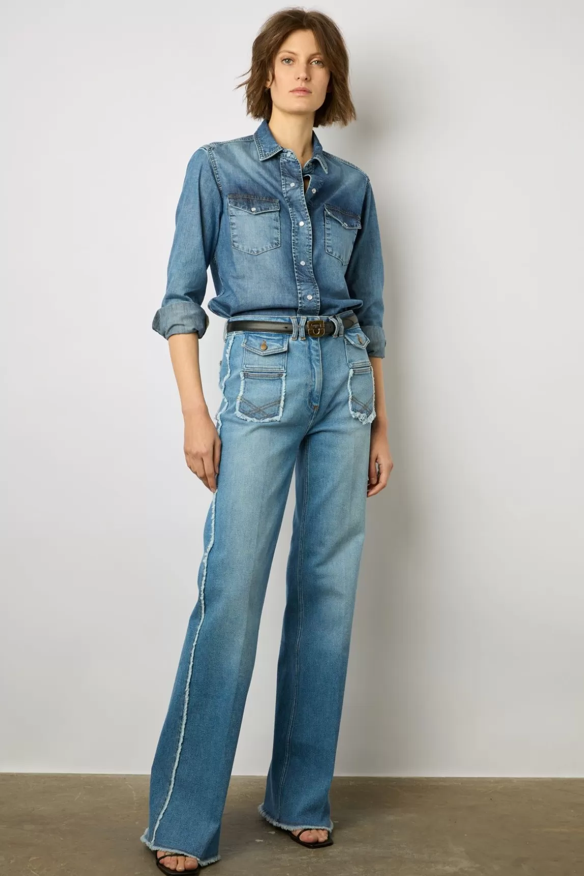 Gerard Darel Chemise En Denim Jeans - Aimee Flash Sale