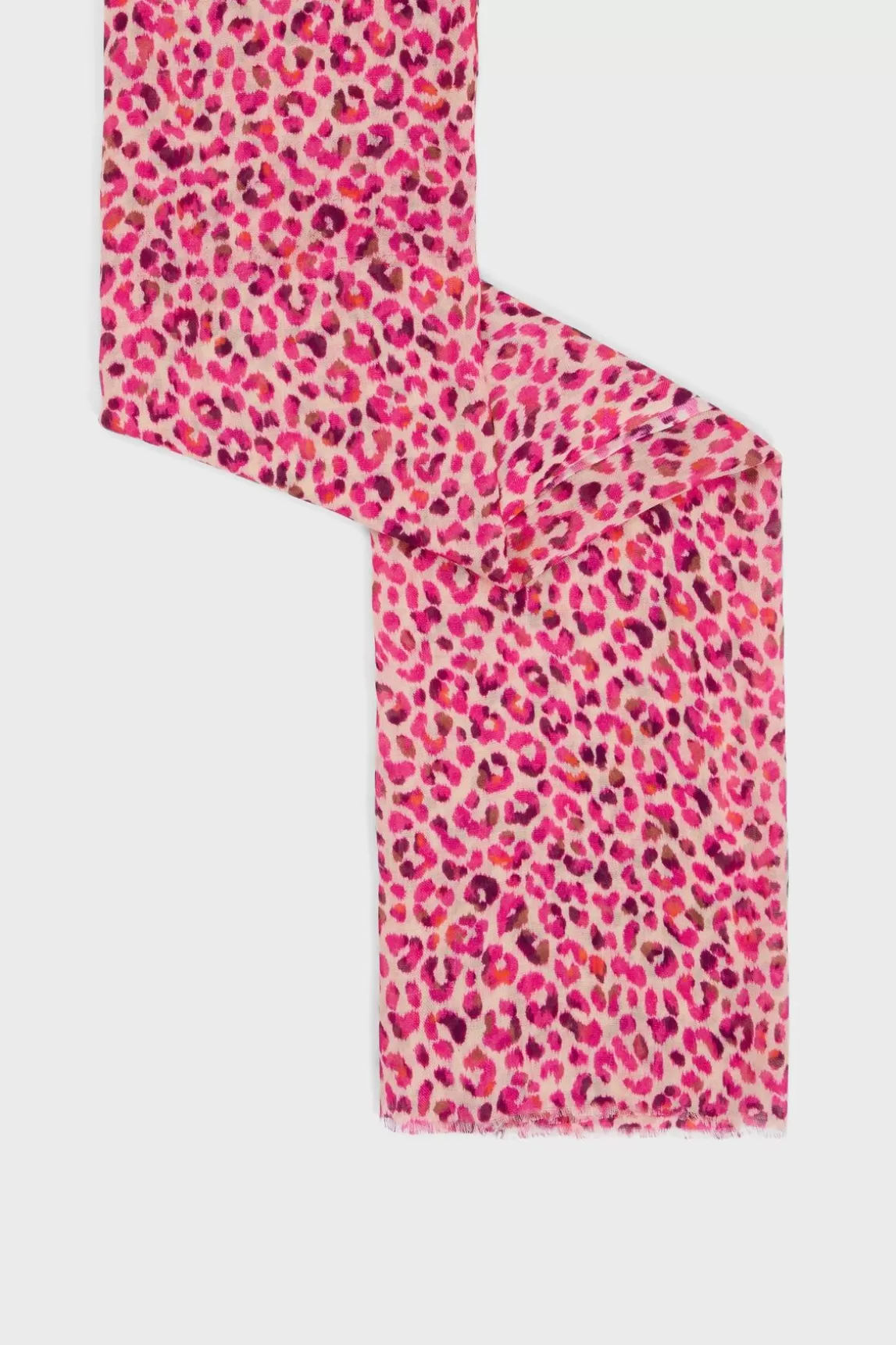 Gerard Darel Foulard Imprime Leopard Fuchsia - Polly Hot