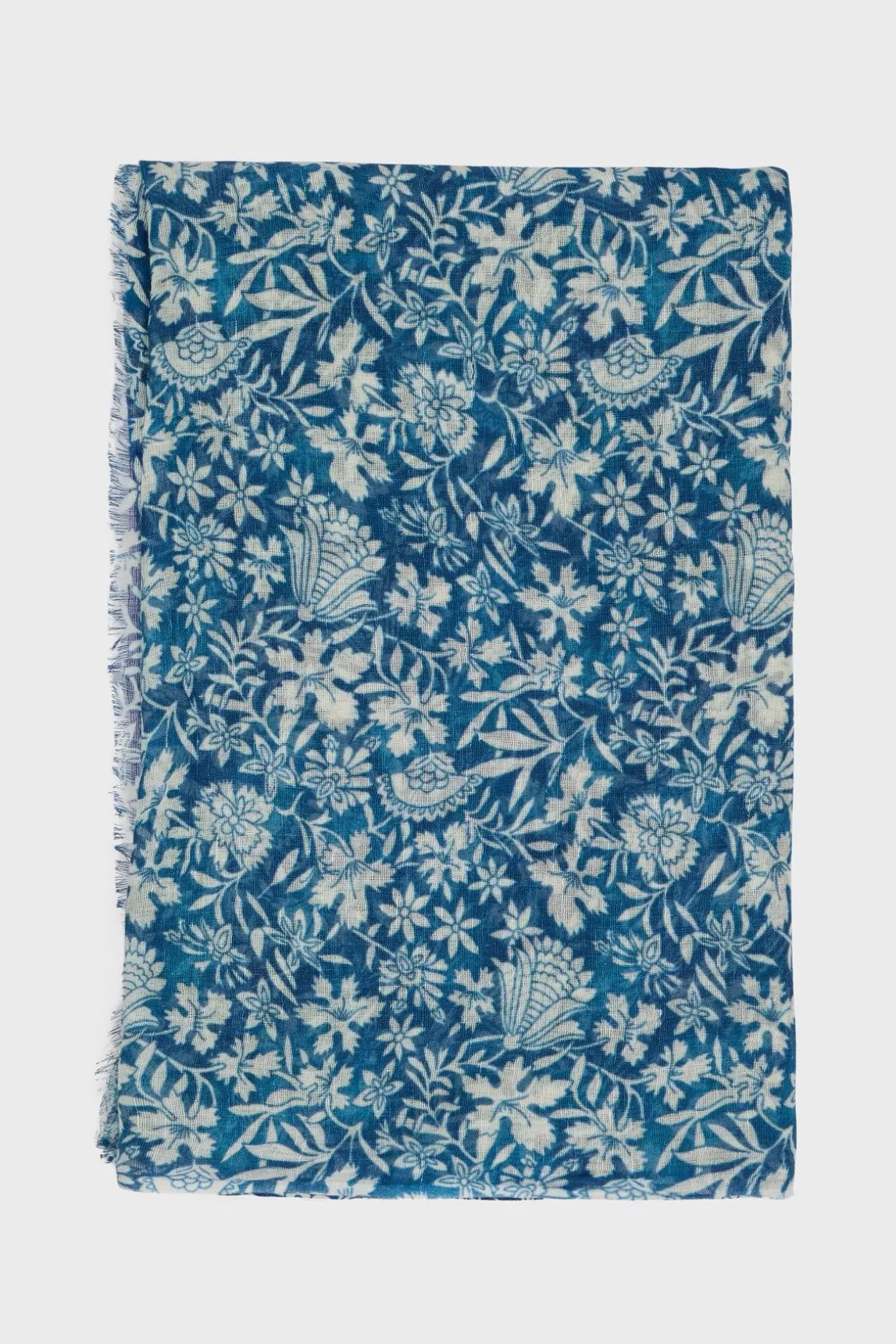 Gerard Darel Foulard Imprime Tropical Indigo - Patsy Shop