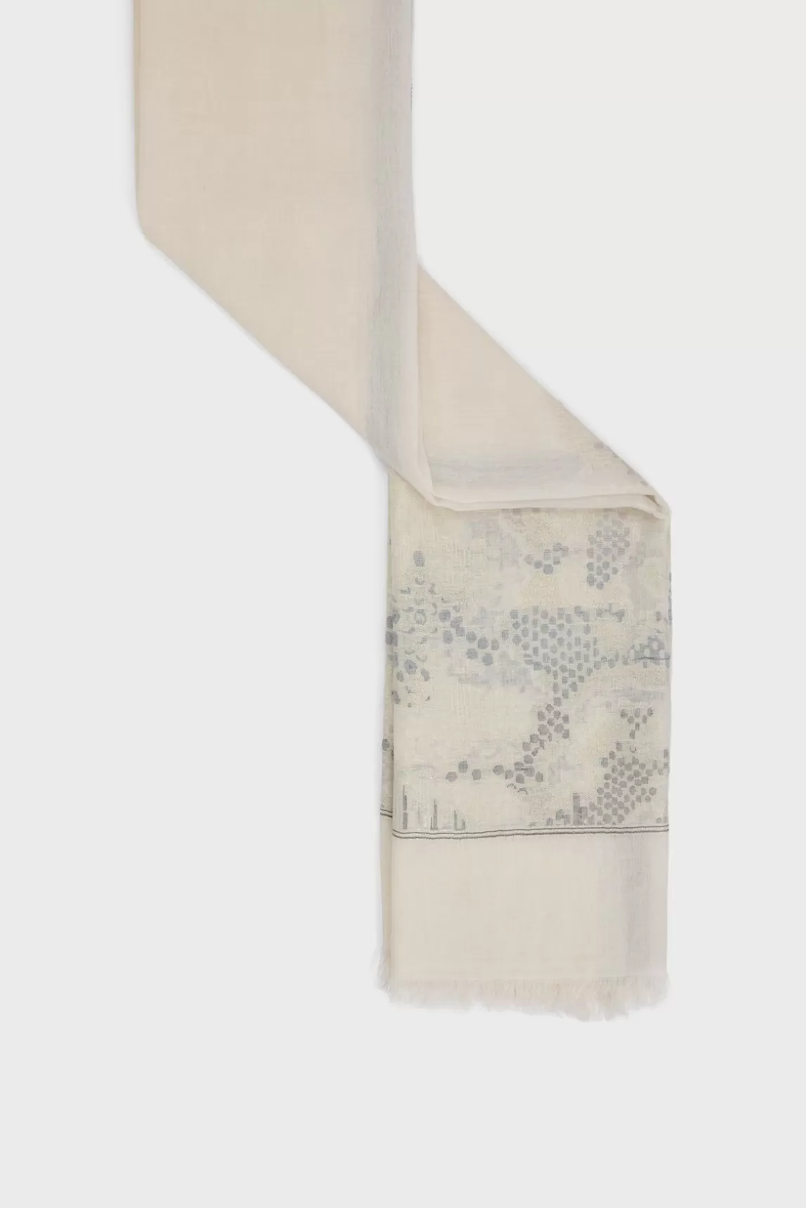 Gerard Darel Foulard Jacquard Et Lurex Naturel - Paloma Discount