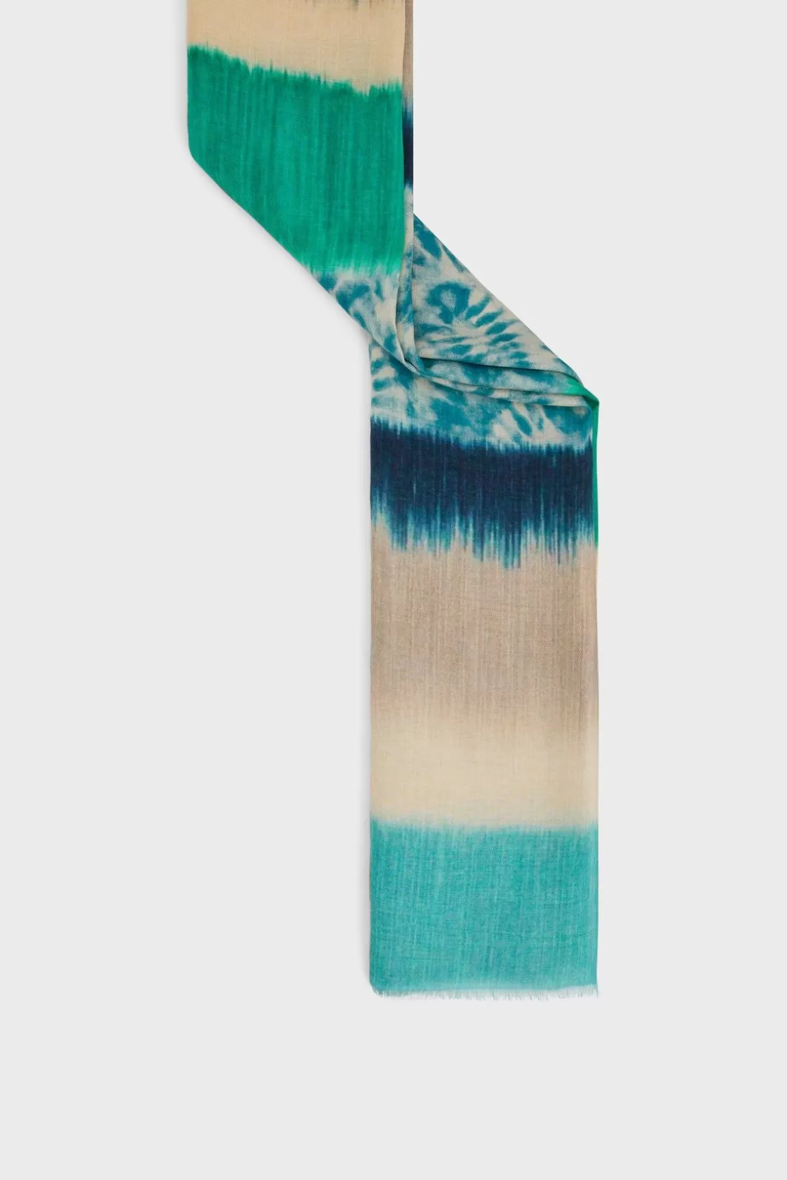 Gerard Darel Foulard Tie And Dye Emeraude - Phoebe Discount