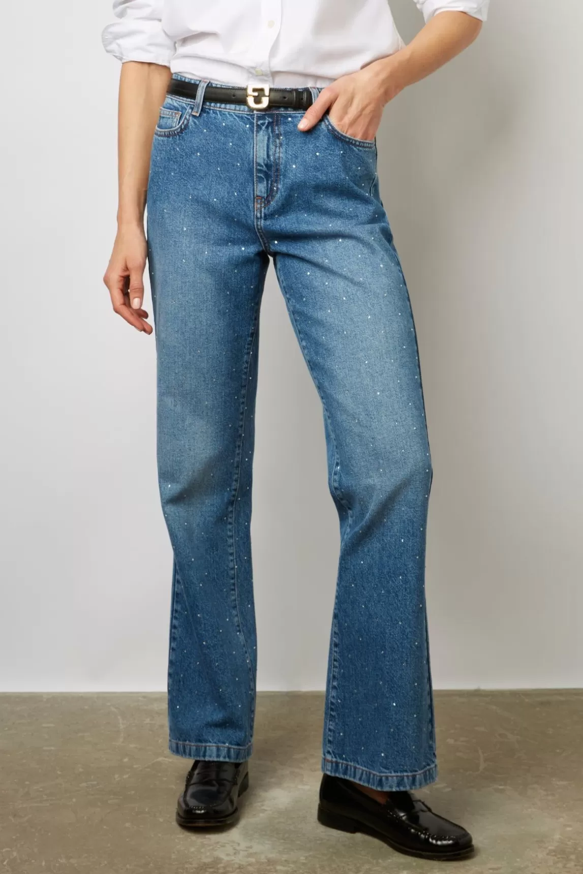 Gerard Darel Jean Bootcut A Strass Nuage - Coline Online