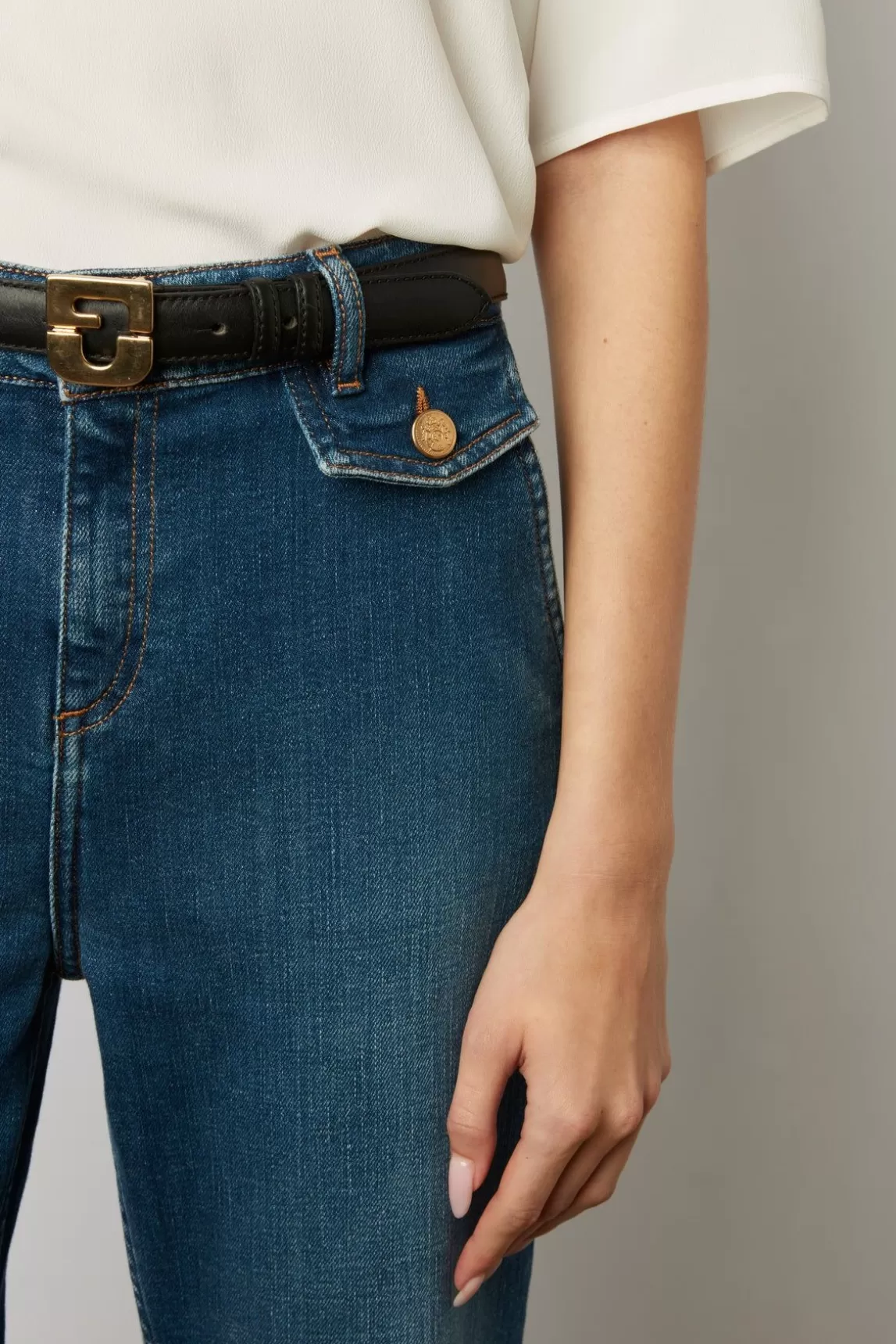 Gerard Darel Jean Bootcut En Denim Brut Jeans - Camy Online