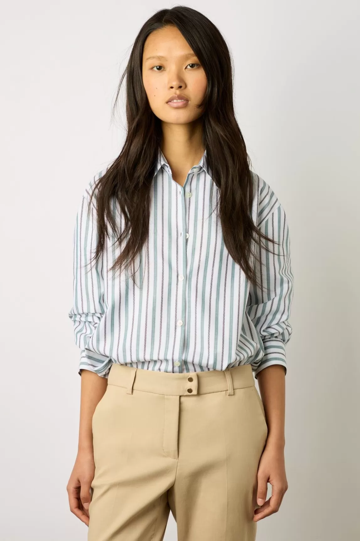 Gerard Darel Pantalon 7/8 En Coton Uni Sable - Cora Best Sale