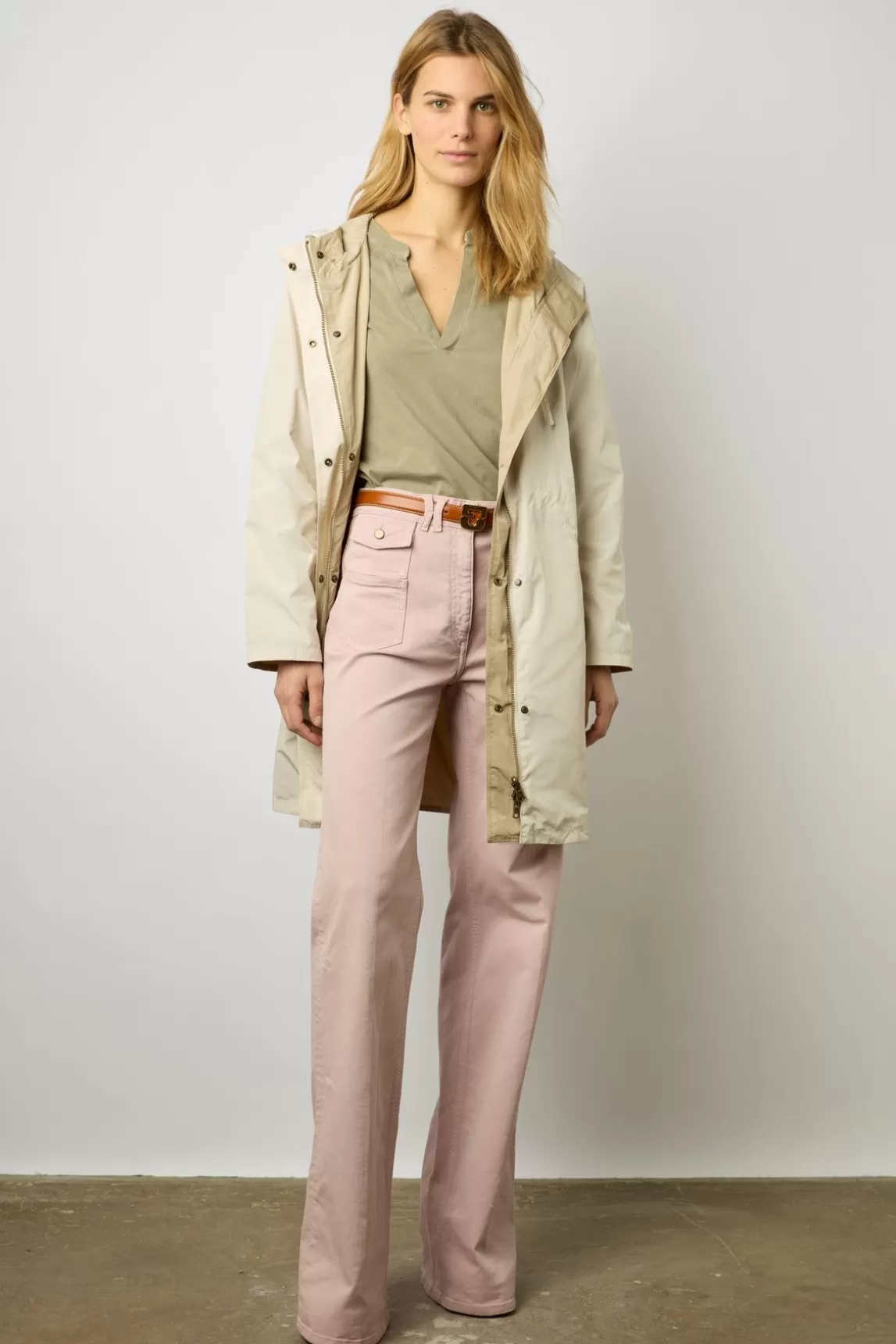 Gerard Darel Parka Reversible A Capuche Naturel - Sam Sale