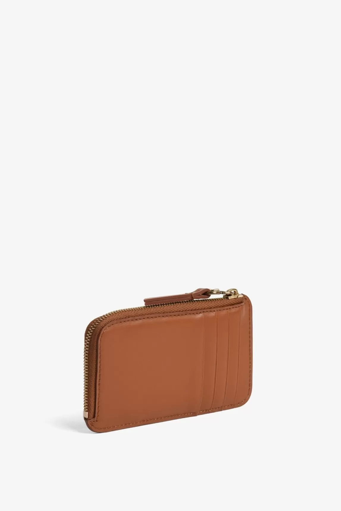 Gerard Darel Porte Carte En Cuir Lisse Camel - Cardholder Cheap