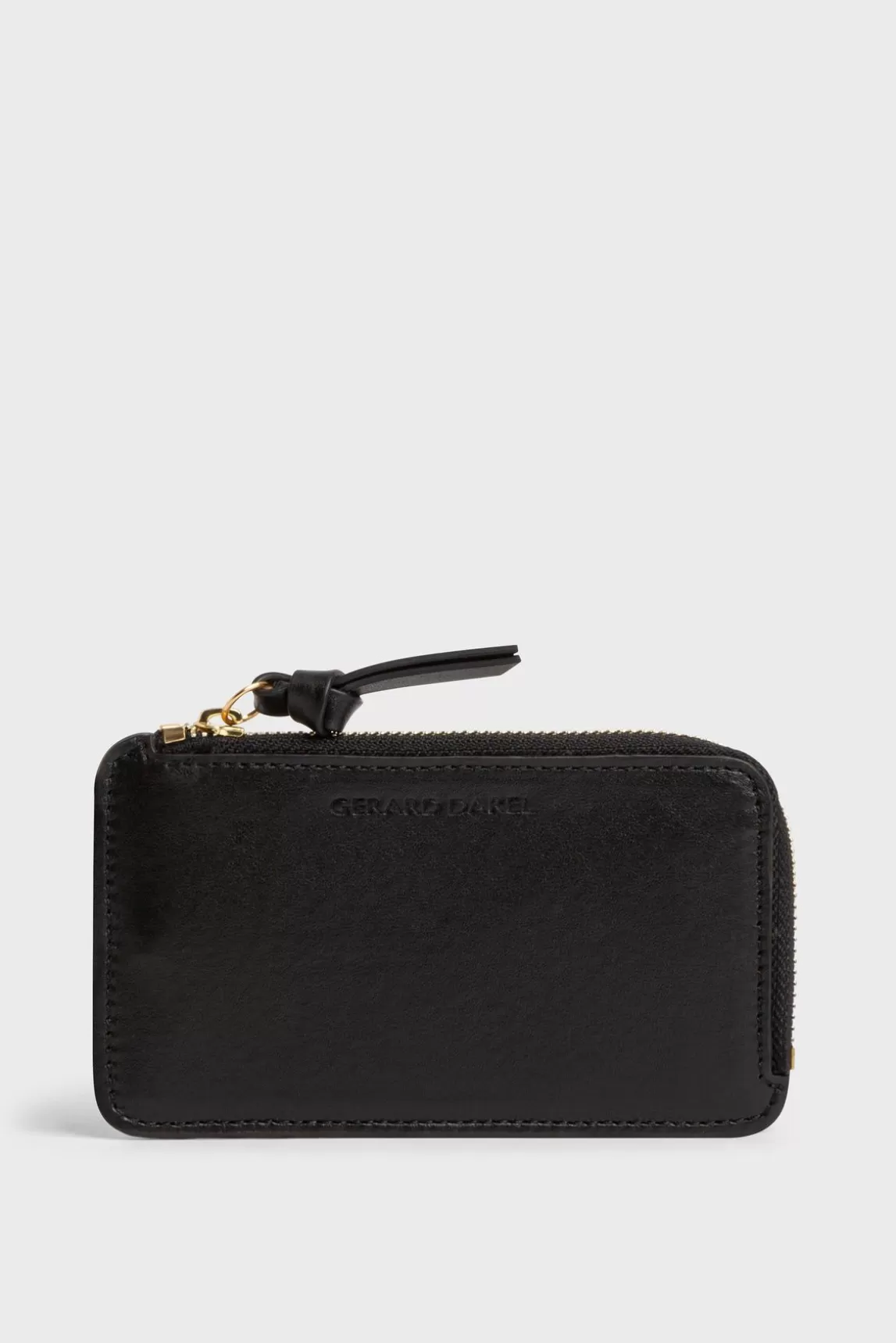 Gerard Darel Porte Carte En Cuir Lisse Noir - Cardholder Online