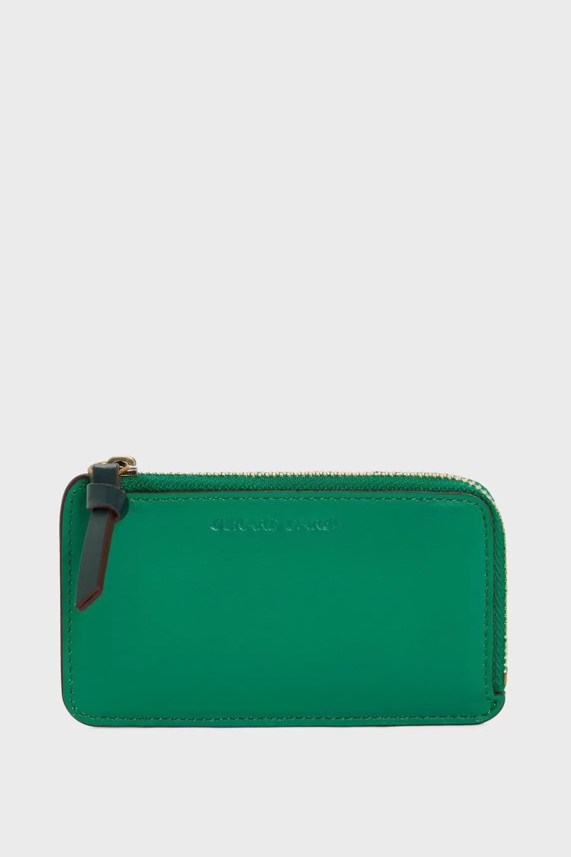 Gerard Darel Porte Carte En Cuir Vert - Cardholder Cheap