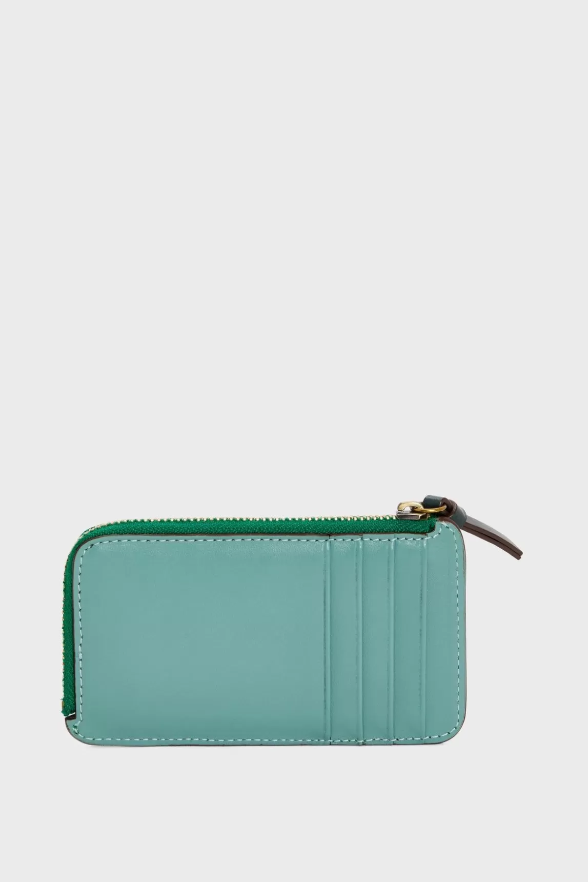 Gerard Darel Porte Carte En Cuir Vert - Cardholder Cheap