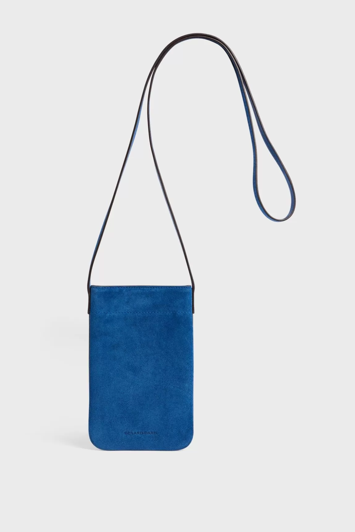 Gerard Darel Porte Telephone Cuir Bleu - Ladyphone Discount