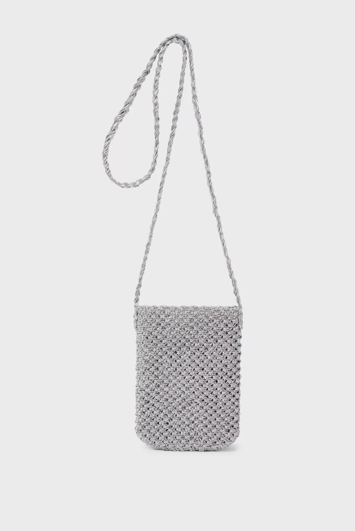 Gerard Darel Porte Telephone En Crochet Argent - Rosie Fashion