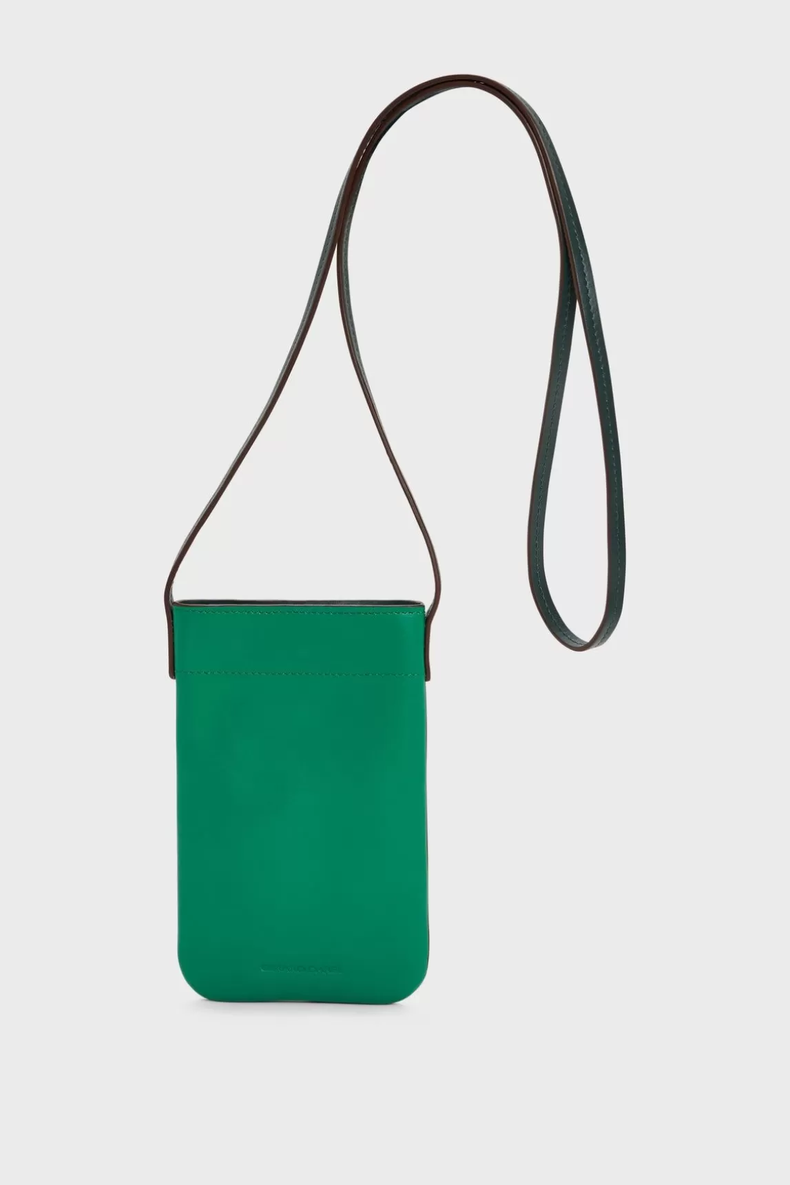 Gerard Darel Porte Telephone En Cuir Vert - Ladyphone Shop