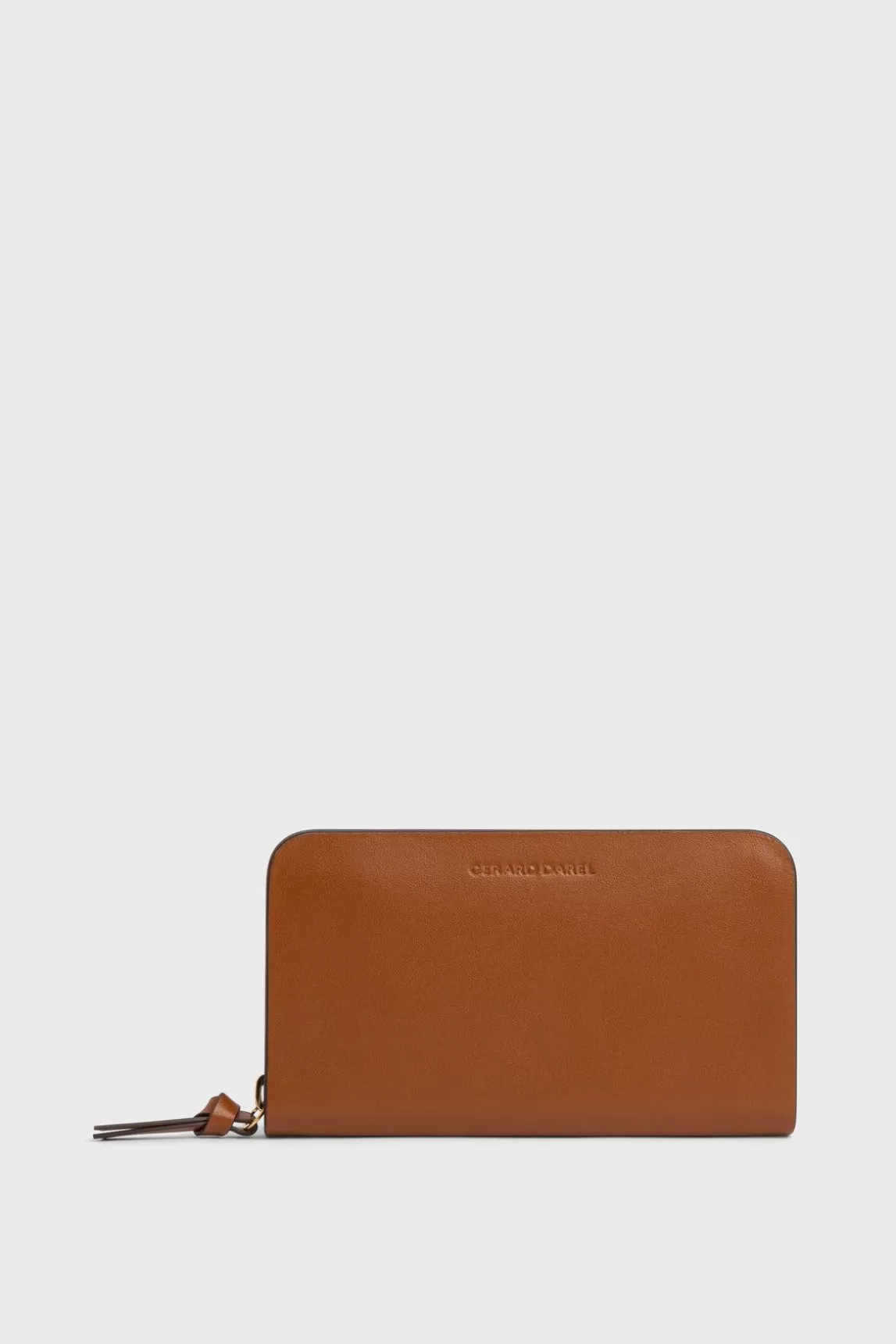 Gerard Darel Portefeuille En Cuir Lisse Cognac - Wallet Discount