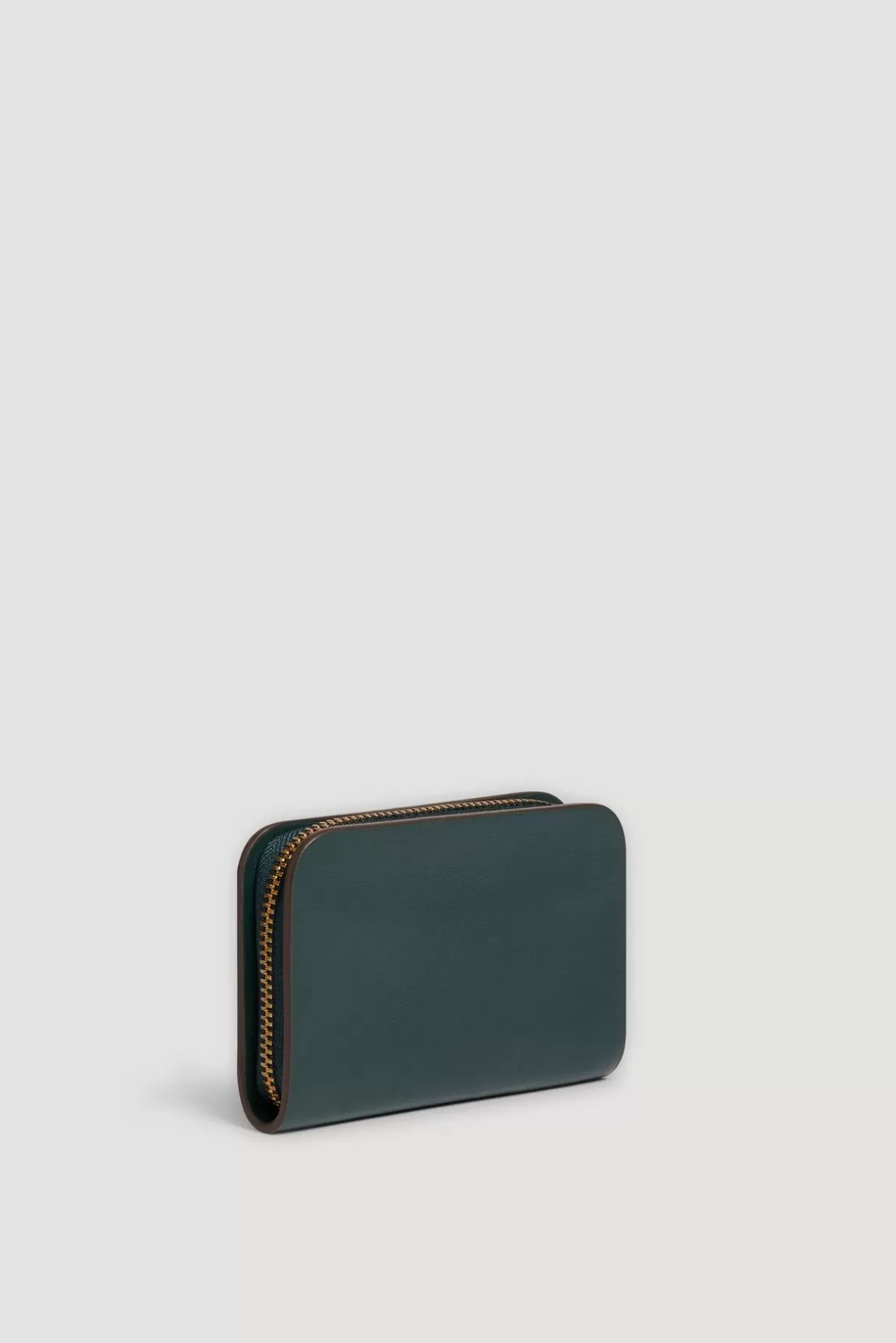 Gerard Darel Portefeuille En Cuir Lisse Vert - Mini Wallet Best Sale