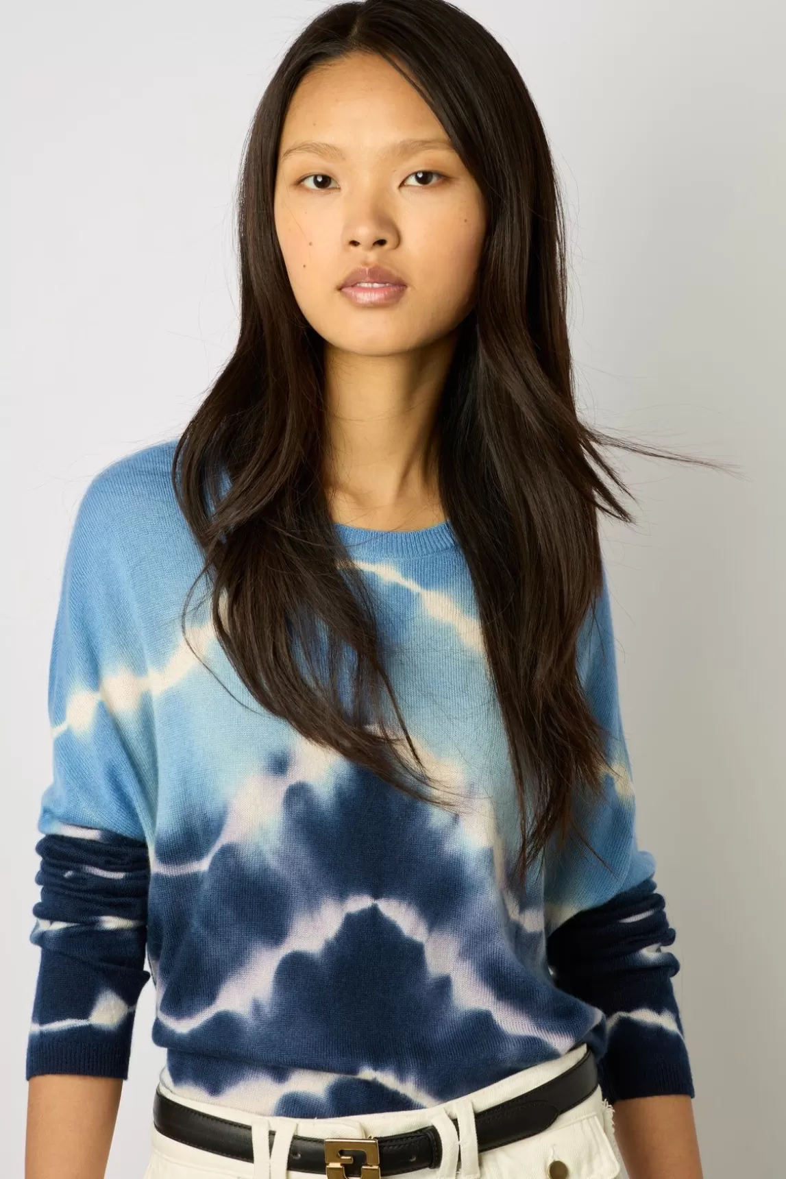 Gerard Darel Pull Cachemire Tie And Dye Bleu Ocean - Lua Cheap