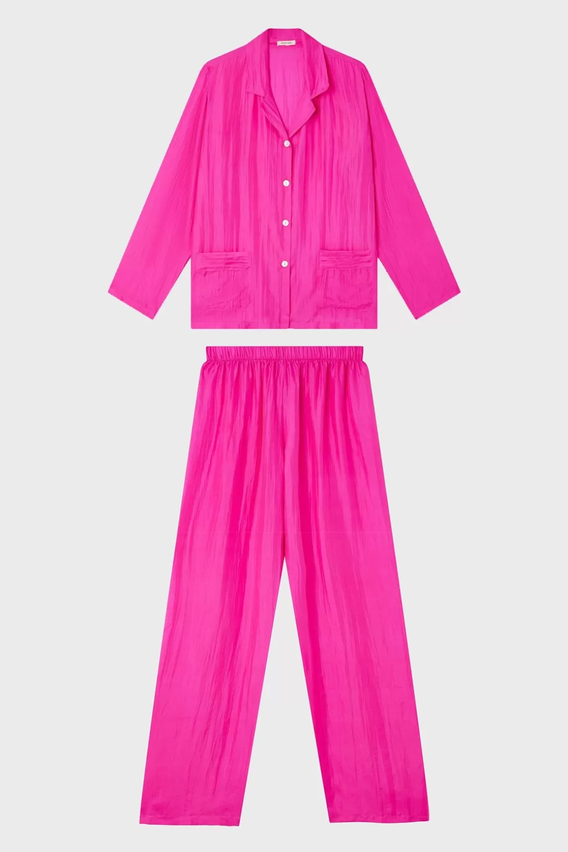 Gerard Darel Pyjama En Soie - Fuchsia Cheap