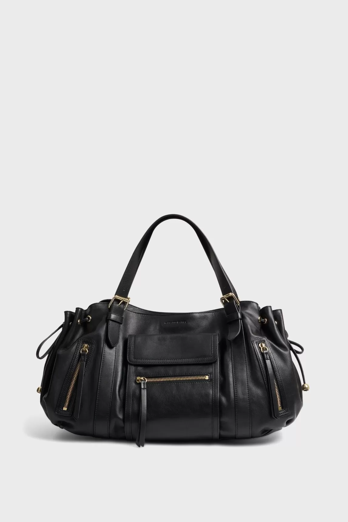 Gerard Darel Sac A Main En Cuir Avec Poches Zippees - St Germain Online
