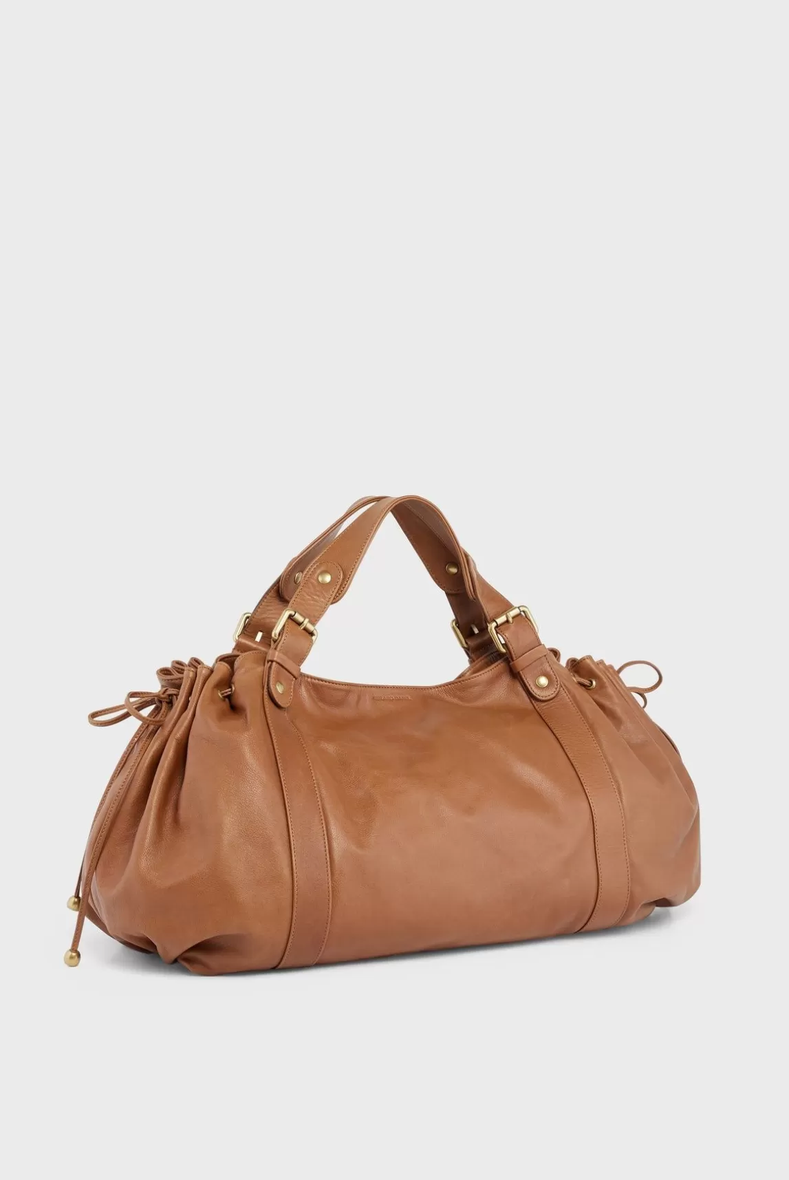 Gerard Darel Sac A Main En Cuir De Veau Cognac - 36H Clearance