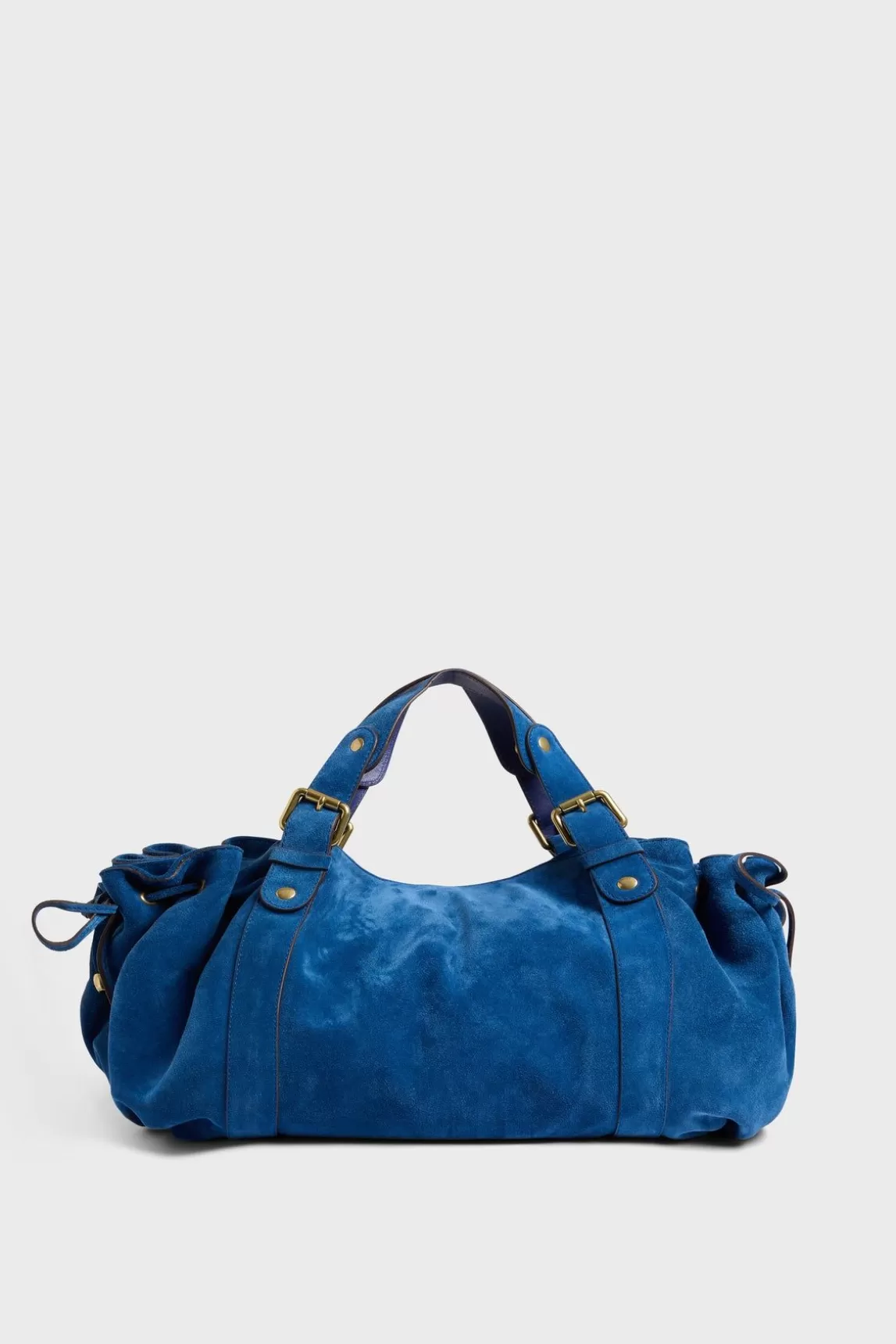 Gerard Darel Sac A Main En Cuir Velours Denim - 24H Shop