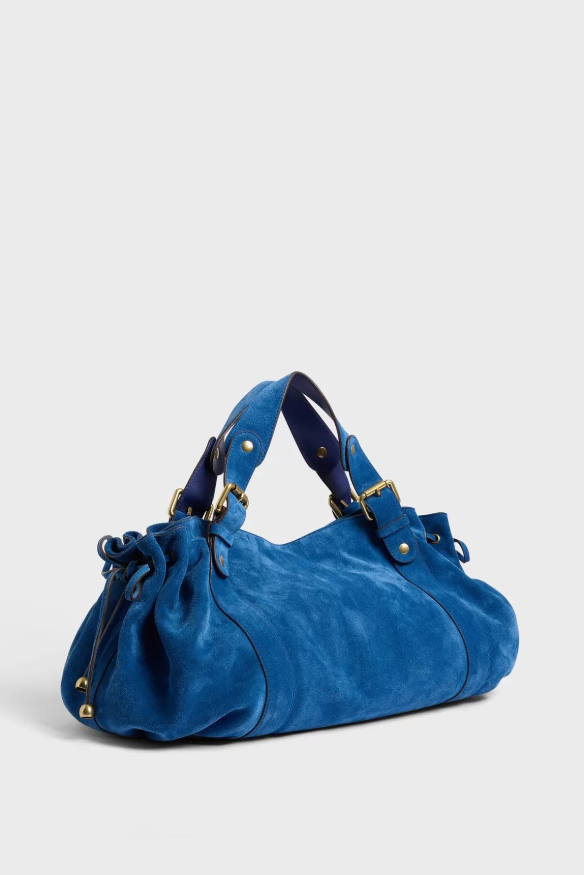 Gerard Darel Sac A Main En Cuir Velours Denim - 24H Shop