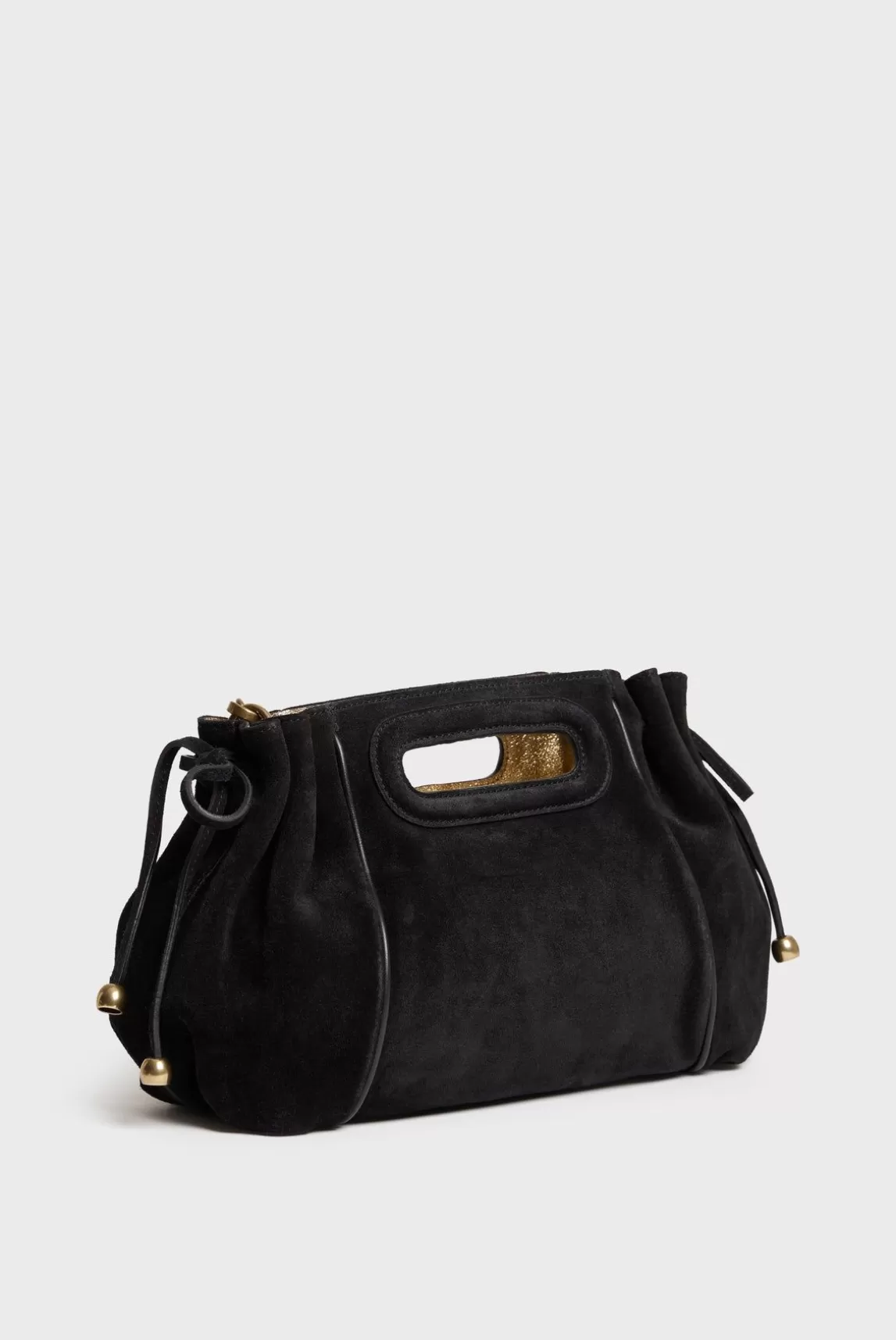 Gerard Darel Sac A Main En Cuir Velours Noir - Mini Dany Cheap