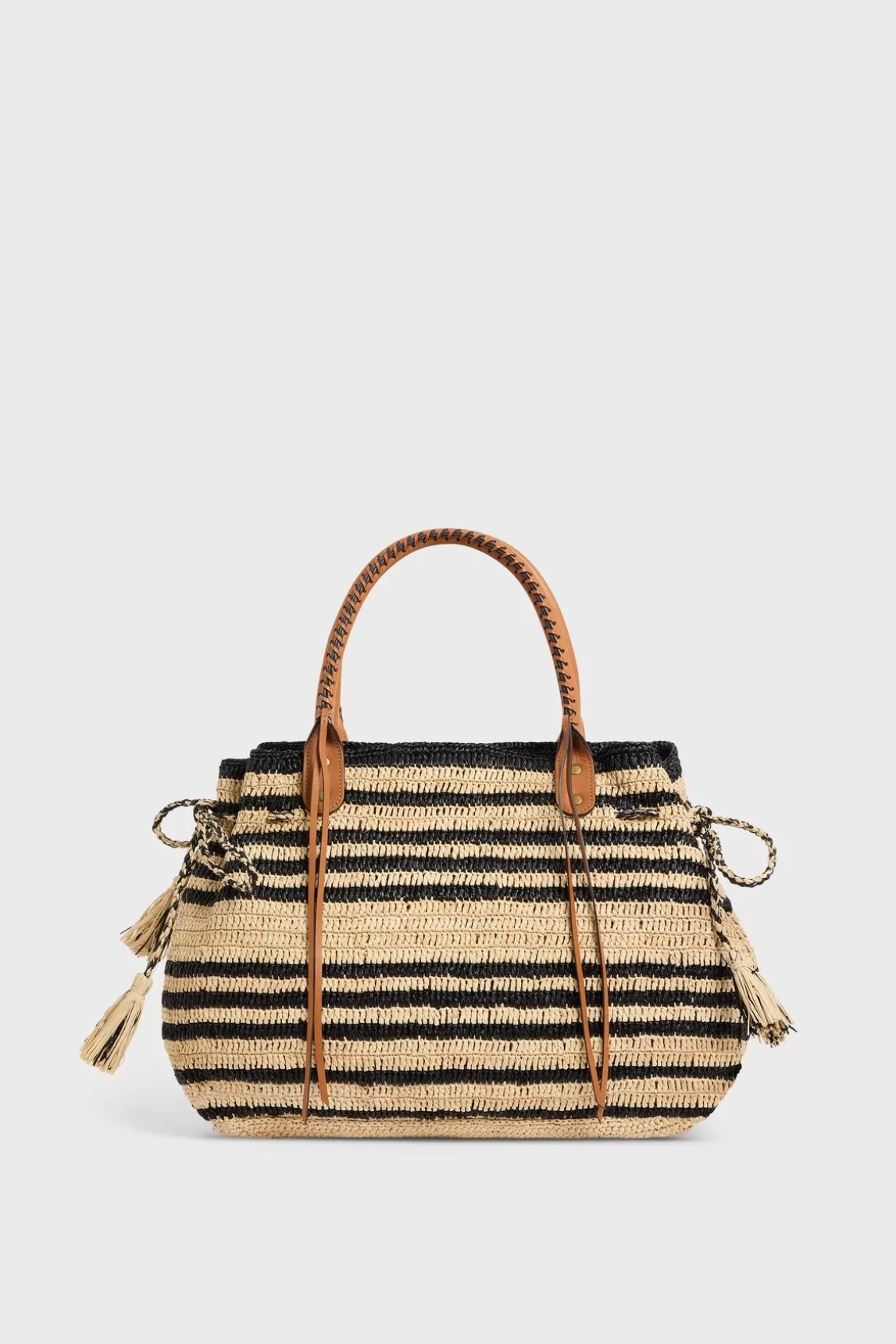 Gerard Darel Sac A Main En Raphia Raye- 24Gd Raphia Hot