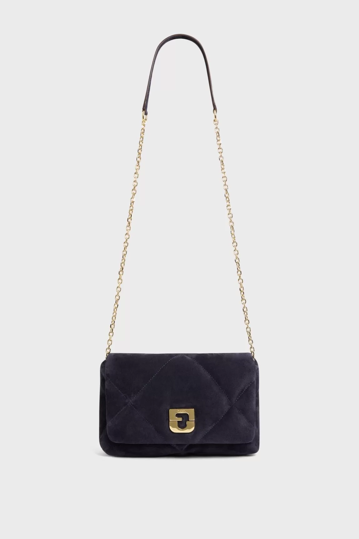 Gerard Darel Sac Bandouliere Cuir Matelasse Bleu - Fanny Hot