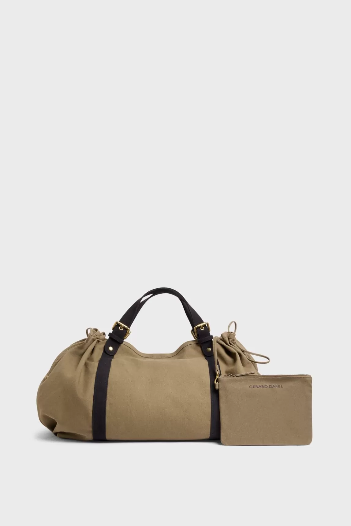 Gerard Darel Sac De Voyage En Toile Kaki - 72H Clearance