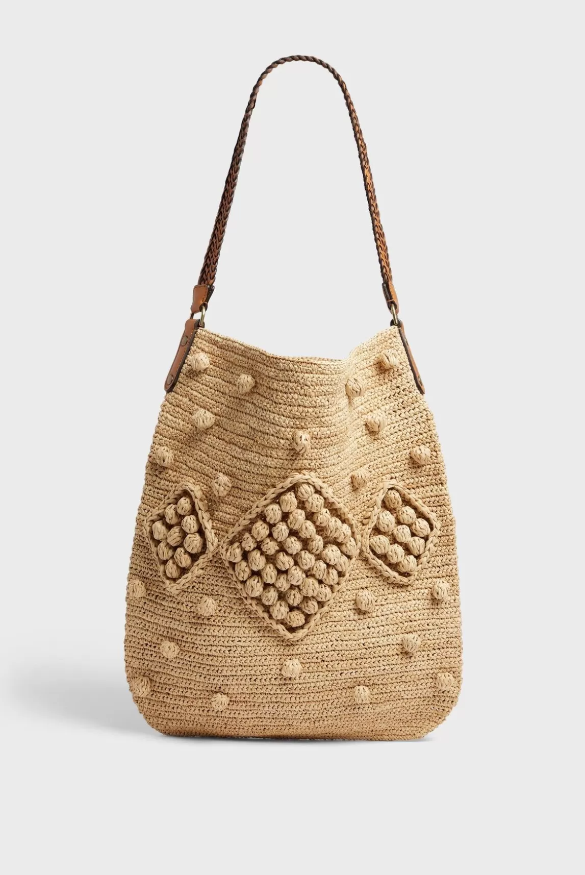 Gerard Darel Sac En Raphia Et Cuir Ficelle - Josie Fashion