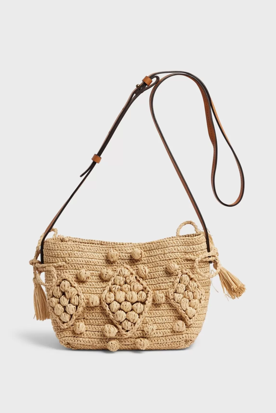 Gerard Darel Sac En Raphia Et Cuir Ficelle - Mini Discount