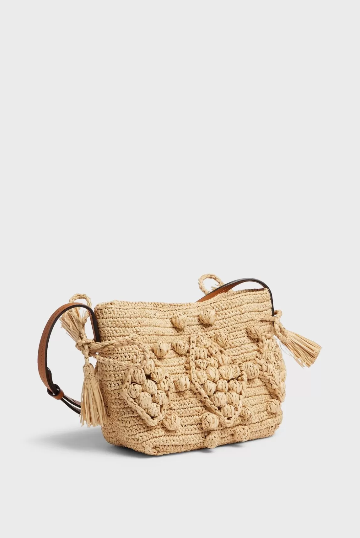 Gerard Darel Sac En Raphia Et Cuir Ficelle - Mini Discount