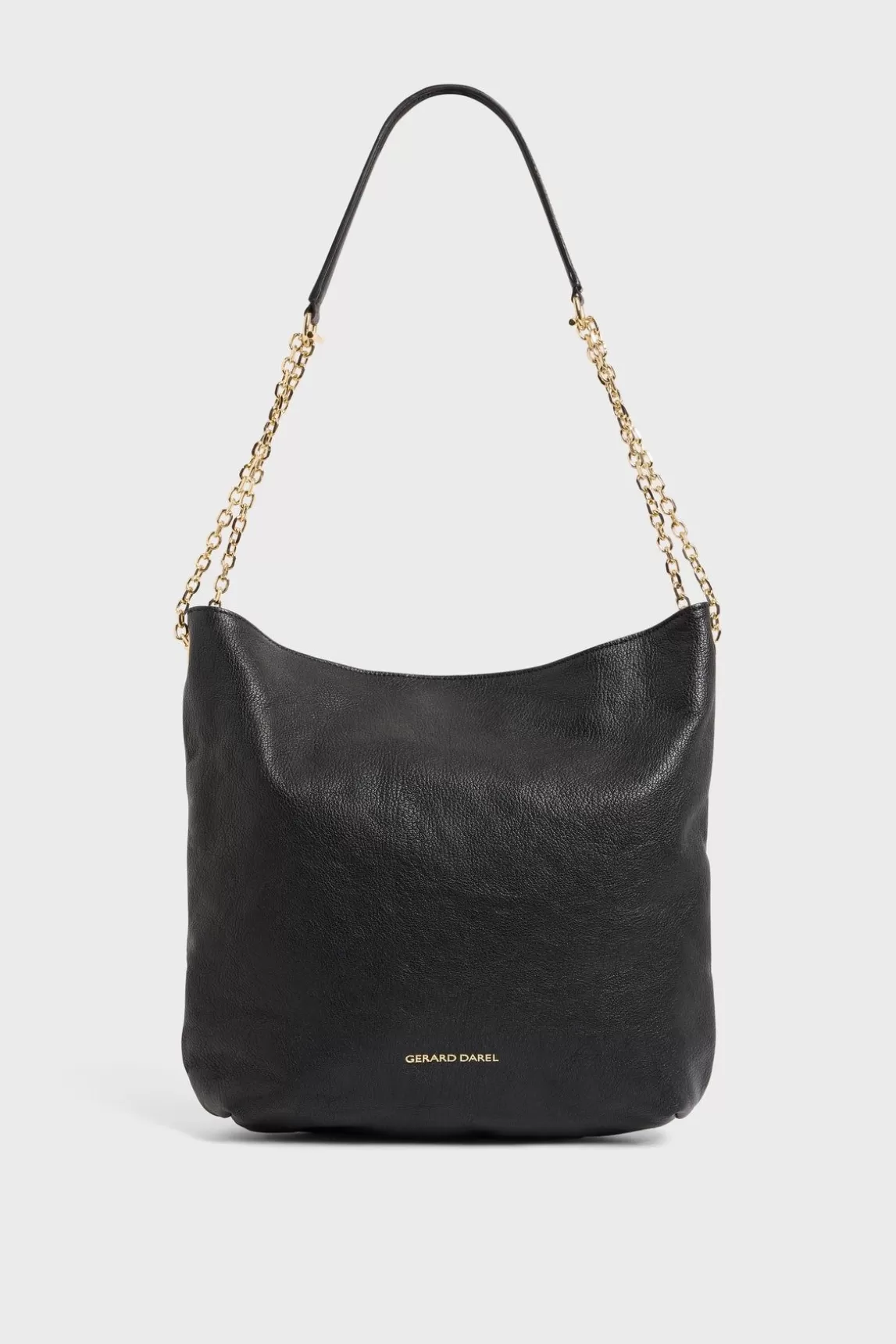 Gerard Darel Sac Hobo En Cuir Femme Noir Le Charlotte Outlet