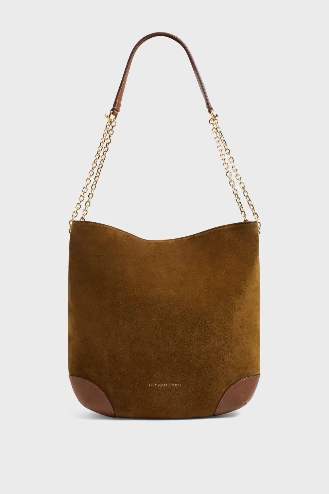 Gerard Darel Sac Hobo En Cuir Velours - Le Charlotte Sale