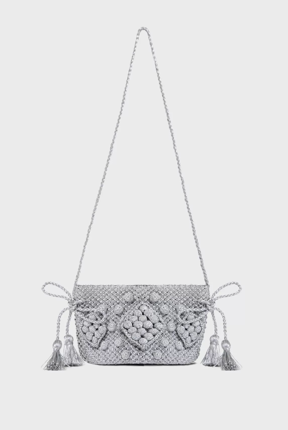 Gerard Darel Sac Travers Crochet Metallise - Mini 24 New