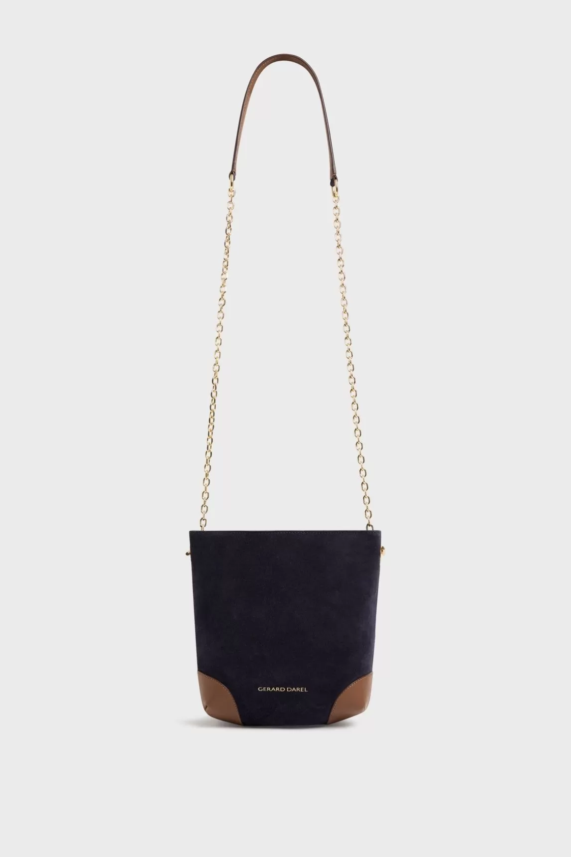 Gerard Darel Sac Travers En Cuir Bleu - Mini Charlotte Hot