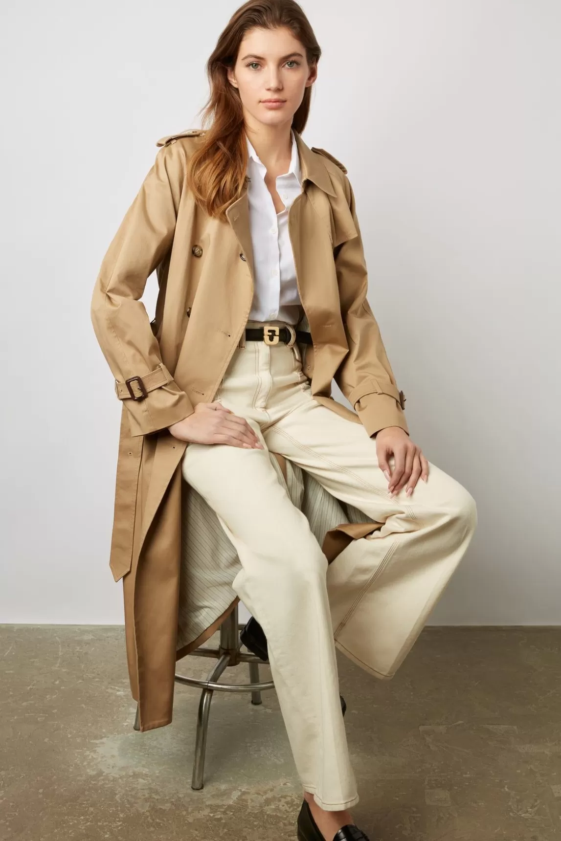 Gerard Darel Trench Long Beige - Serge Store