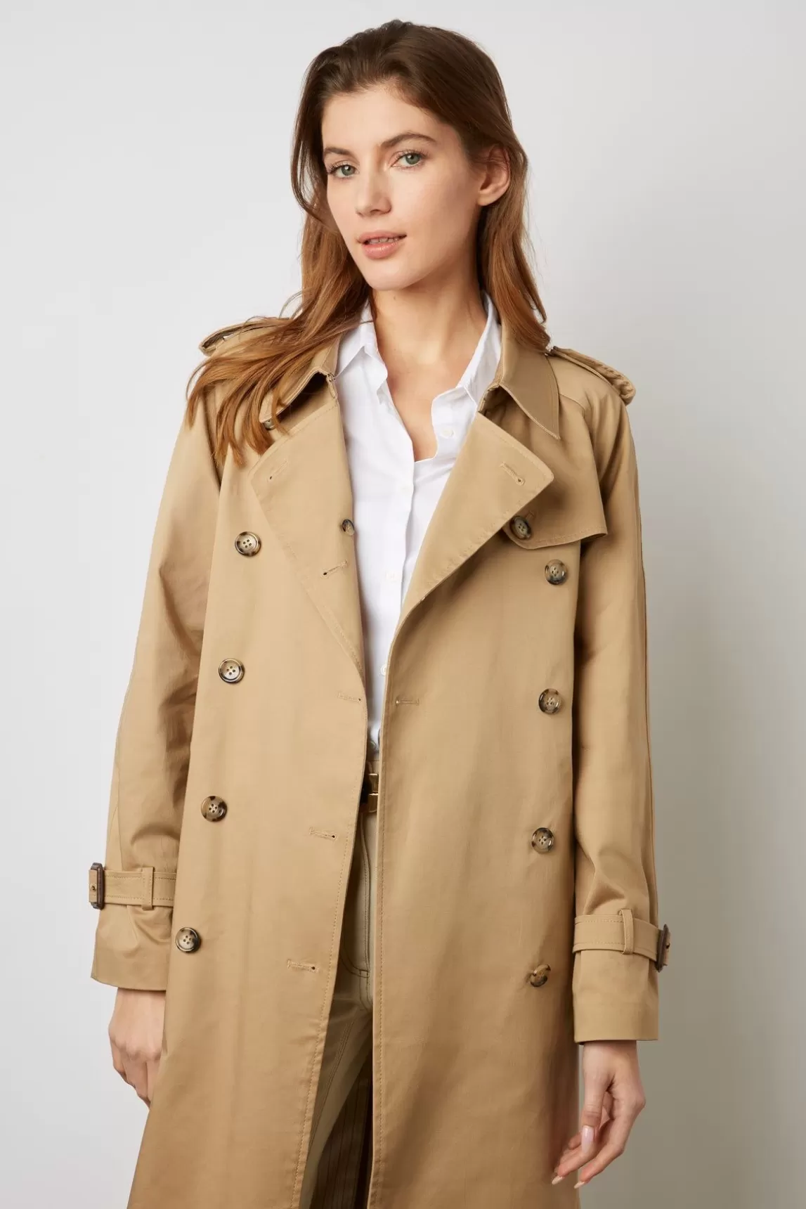 Gerard Darel Trench Long Beige - Serge Store