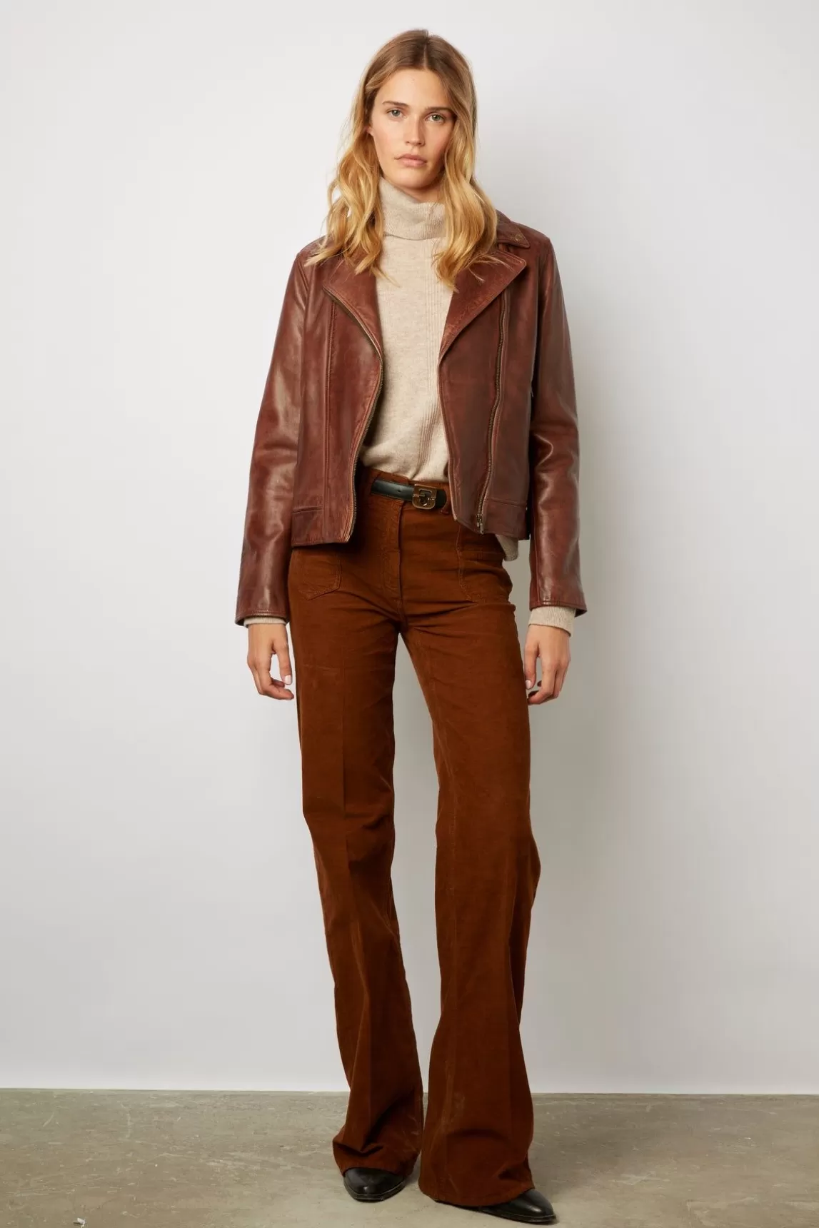 Gerard Darel Veste En Cuir - Natsuni Outlet